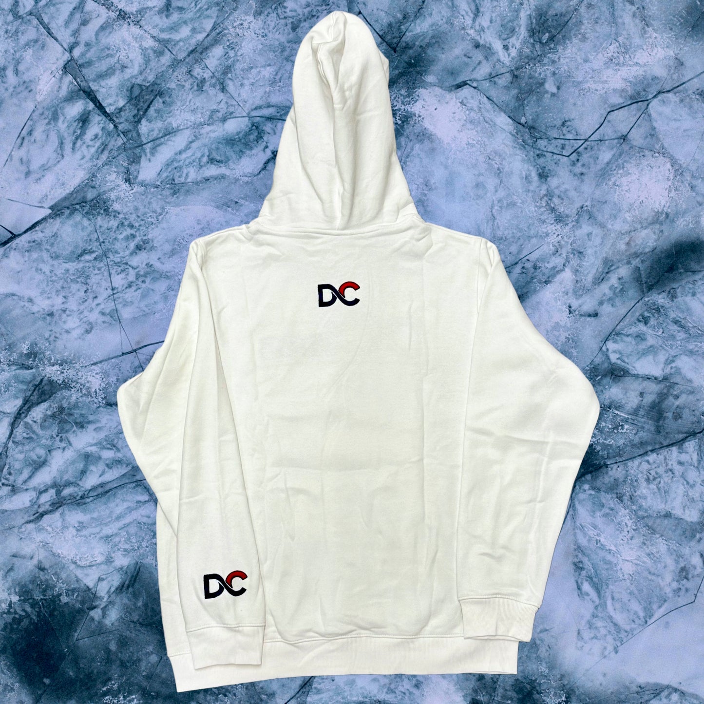 White Hoodie [D-Class] Embroidery