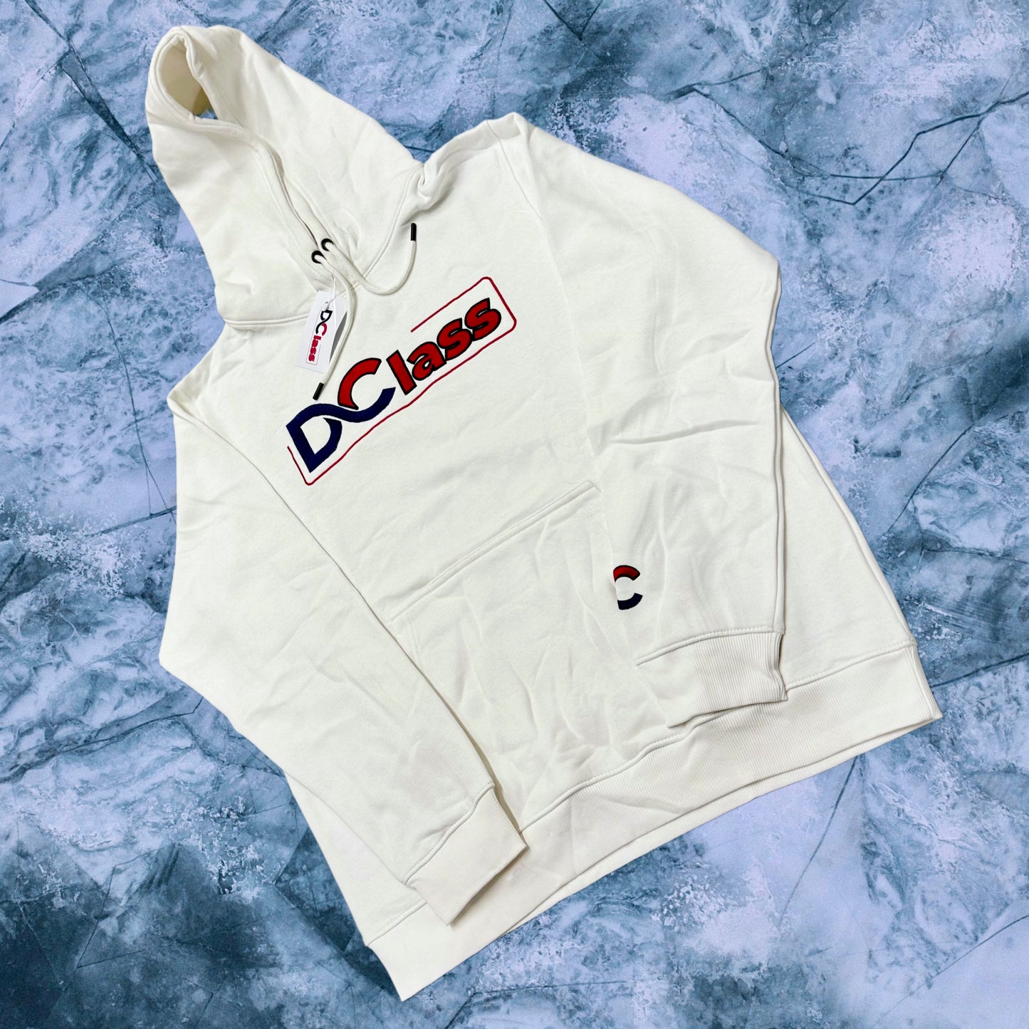 White Hoodie [D-Class] Embroidery